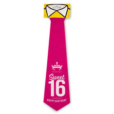 Feestelijke stropdas Sweet 16 €3,95 36x10cm
