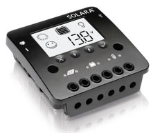 Solar charge controller for safe charging of batteries in campers, vans, caravans or motorhomes. Charging rules are also essential on sailing yachts & boats. Charge controllers provide protection against overcharging & deep discharge of the battery.