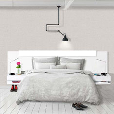 Cabecero con mesitas flotantes VICENZA - 239€