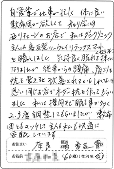 奈良県在住60代女性