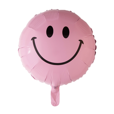 Folieballon Smiley baby roze €2,25 46cm
