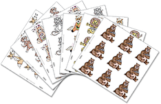 Bandenfreunde im 9er-Bogen. Sticker-Tagebuch, Gefühlstagebuch