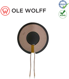 Ole Wolff - Wireless charging coil (50mm OD Circle Ferrite)