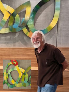 Heinz Treiber bei der Einweihung des Reliefs