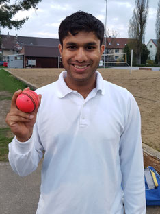 A for Aayush, B for Ball, H for Hattrick and 4 wickets!