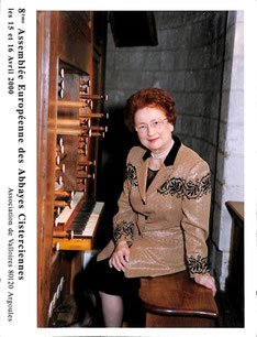 Marie-Claire ALAIN à l'orgue de Valloires