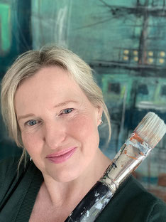 Profilfoto Annette Freymuth. Bildende Künstlerin, Malerin aus Minden in Westfalen.