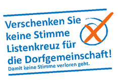 Verschenken Sie keine Stimme