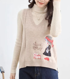 レトロガールニットベスト  4,290円→1,680円（税込）