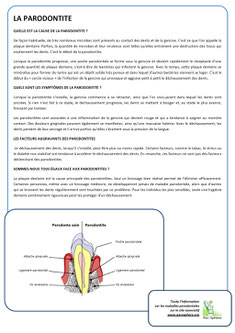 Fiche Parodontie