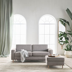 MOEBEL SOFA WOHNZIMMER, SOFABETT, HOCKER