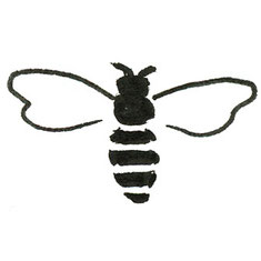 Stilisierte Biene - das Logo der Imkerei Guten Morgen Honey