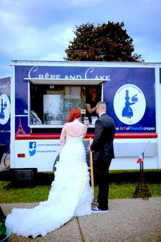 Crepe and Cake at a French themed wedding mn Minnesota