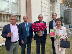 de gauche à droite : YvesRouart, Pierre Bédouelle, Arnaud Delbard, Luc Wattelle, Catherine Burger