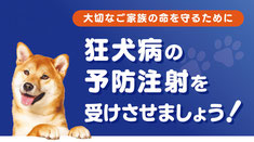 狂犬病予防注射事業のご案内
