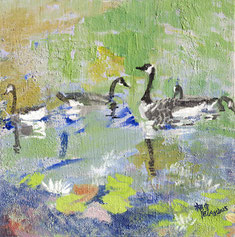 相守 COMPANIONS 30X30CM 布面油画 OIL ON CANVAS 2025