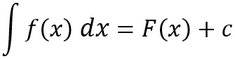 Allgemeine Form eines unbestimmten Integrals mit Stammfunktion