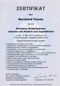 Zertifikat Kinderhypnose