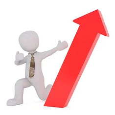 Clickandbay- man-with-red-arrow
