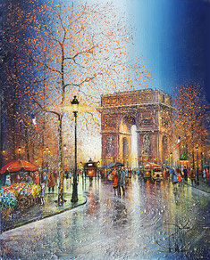 PBL-053 Paris, L'Arc de Triomphe le soir © Guy DESSAPT