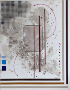 daluz composition géométrique abstraite aux formes colorées inspiration Kandinsky et Miró