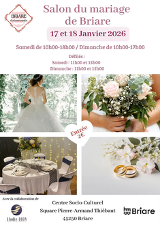 Salon du Mariage de Briare - 17 et 18 Janvier 2026