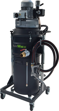 AirMex OS-200 Öl- und Spänesauger Industriesauger für Öl und Späne Kühlschmiermittel CNC