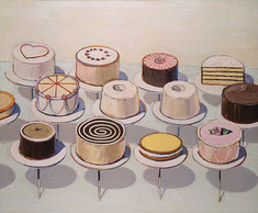 Wayne Thiebaud: Cakes, 1963