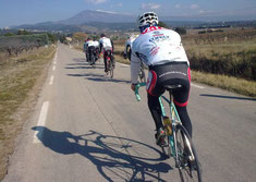 Direction St Hippolyte avec le Ventoux en fond