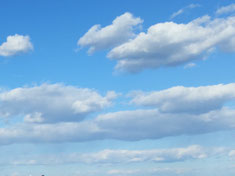 夏の空と雲