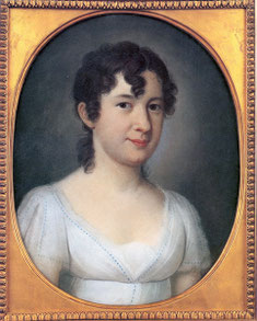Marianne Jung. Pastell von Johann Jacob de Lose. 1809.