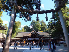 大神神社　奈良県桜井市鎮座。纏向遺跡付近にある日本最古の大社。大物主大神を主祭神としニギハヤヒとされる。