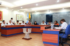 Sesión ordinaria del Concejo municipal de Manta, Ecuador, que aprobó la donación de un terreno donde se construirá la Unidad Judicial de Flagrancia B.