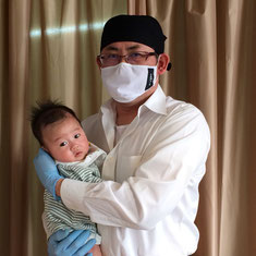 金沢市骨盤矯正専門ほしみぐさ院長と赤ちゃん