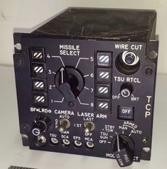 Bell 209 TAH-1F TOW missile select panel
