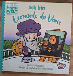 lesen üben, kinderbuch, leonardo da vinci, lesen lernen, comic für kinder