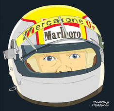 Helmet of Pierluigi Martini by Muneta & Cerracín