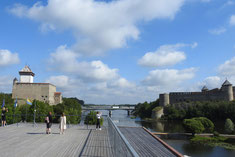 Grenze Estland Russland Narva Iwangorod