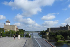 Grenze Estland Russland Narva Iwangorod