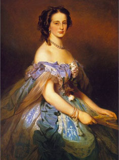 La princesa Alejandra, por Winterhalter (1850).