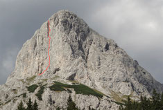 ungefährer Routenverlauf Direkte Westwand