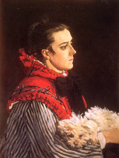 Claude Monet, Camille with a Small Dog, 1866, Private Collection