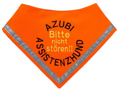 Azubi Assistenzhund Halstuch , bestickt nach Wunsch