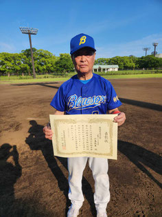 最優秀選手賞：川崎ブルーソックス、小島政宏選手