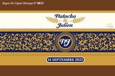 Bague de cigare Mariage - étiquette de cigare personnalisée pour un Mariage - Bagues de cigares spéciales Mariage - Idée cadeau Mariage - Cigares personnalisés Mariage - Cadeau invités Mariage - Etiquette de cigare personnalisée