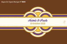 Bague de cigare Mariage - étiquette de cigare personnalisée pour un Mariage - Bagues de cigares spéciales Mariage - Idée cadeau Mariage - Cigares personnalisés Mariage - Cadeau invités Mariage - Etiquette de cigare personnalisée