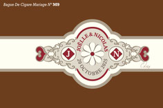 Bague de cigare personnalisée pour un Mariage - Bagues de cigares spéciales Mariage - Idée cadeau Mariage - Cigares personnalisés Mariage - Cadeau invités Mariage - Etiquette de cigare personnalisée