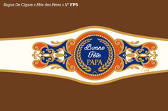 Bague de cigare personnalisée pour la Fête des pères - Bagues de cigares personnalisées spéciale Fête des pères - Idée cadeau homme - Cigares personnalisés fête des pères - Etiquettes de cigares personnalisées - Custom cigar band