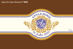 Bague de cigare Mariage - étiquette de cigare personnalisée pour un Mariage - Bagues de cigares spéciales Mariage - Idée cadeau Mariage - Cigares personnalisés Mariage - Cadeau invités Mariage - Etiquette de cigare personnalisée