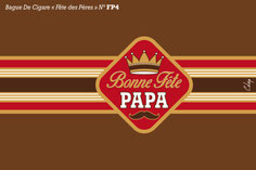 Bague de cigare personnalisée pour la Fête des pères - Bagues de cigares personnalisées spéciale Fête des pères - Idée cadeau homme - Cigares personnalisés fête des pères - Etiquettes de cigares personnalisées - Custom cigar band